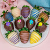 Springtime Bloom Hand-Dipped Belgian Chocolate Strawberries