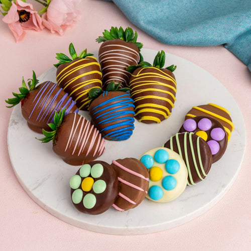 Spring Belgian Chocolate Hand-Dipped Strawberries & Oreos®