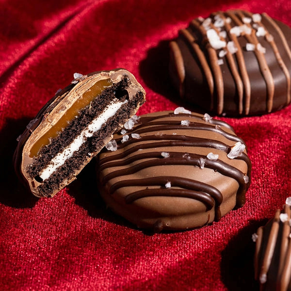 Belgian Chocolate-Dunked Sea Salt Caramel Oreos®