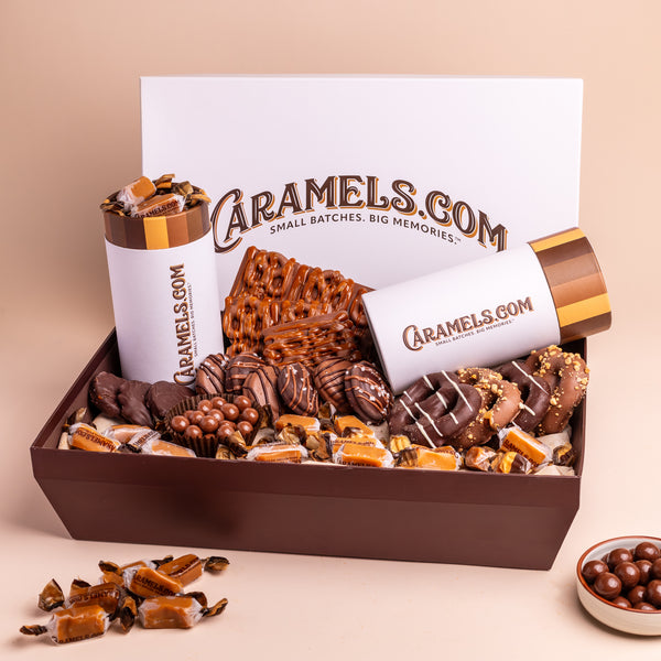 Caramels.com - Ultimate Caramel Lovers & Belgian Chocolate Basket