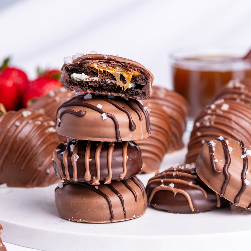 Sea Salt Caramel Belgian Chocolate Hand-Dipped Strawberries & Oreos®