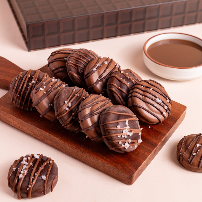 Belgian Chocolate-Dunked Sea Salt Caramel Oreos®