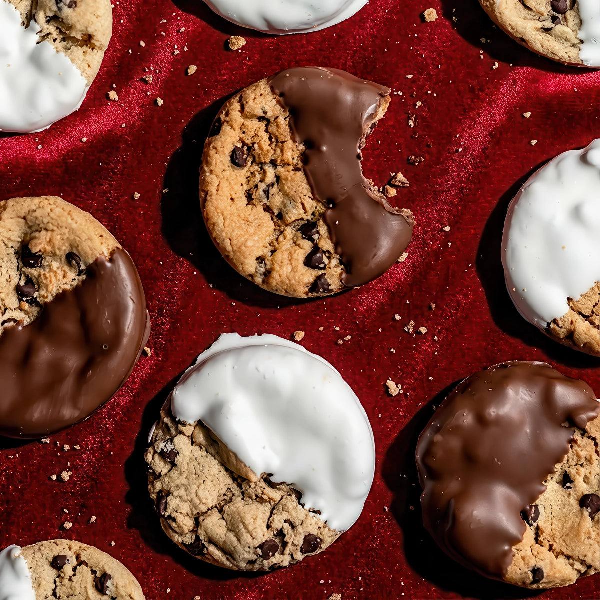 Half-Dunked Chocolate Chip Cookies