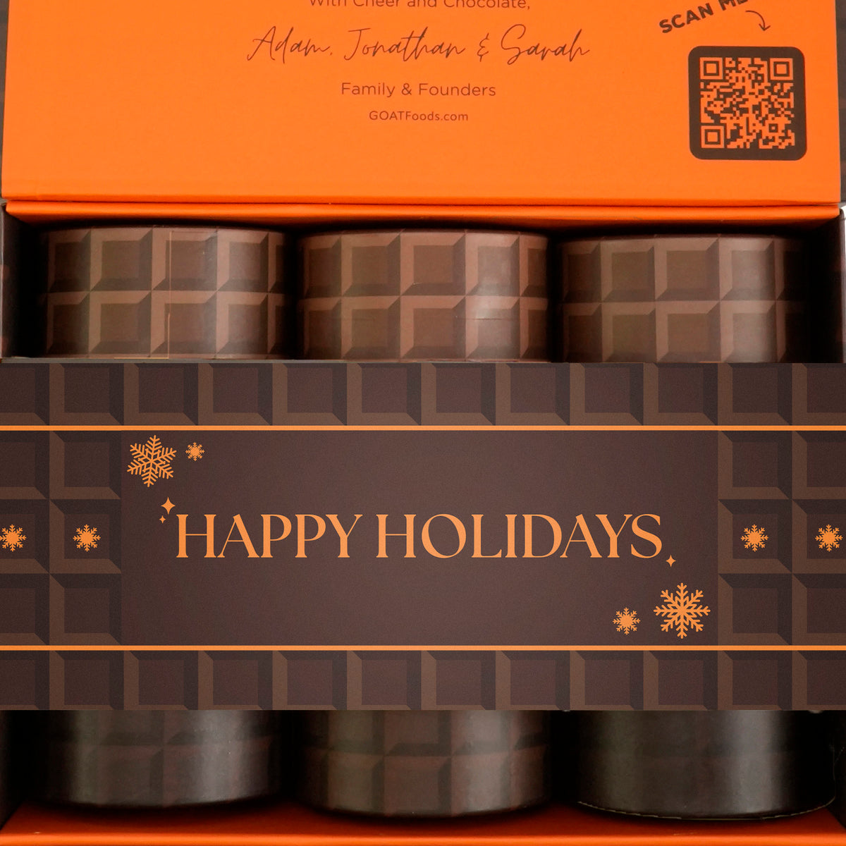 Holiday Chocolate Gems  - 3 Tube Gift Box