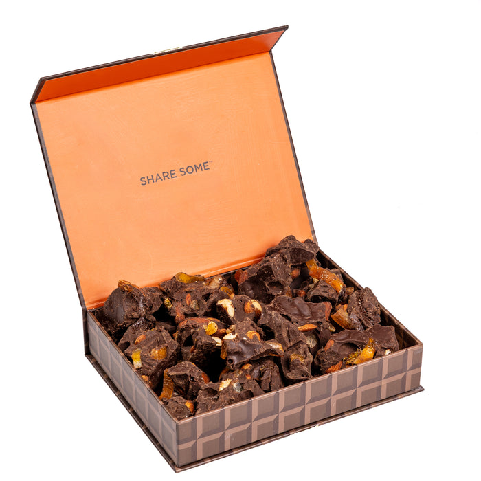Roasted Orange Almond Chocolate Chunks