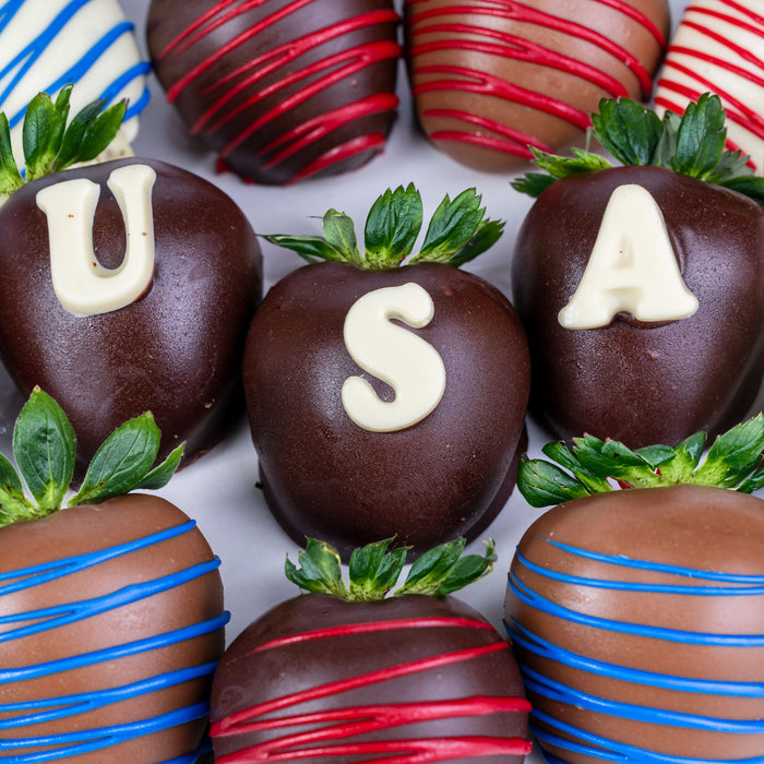 USA Hand-Dipped Belgian Chocolate Strawberries