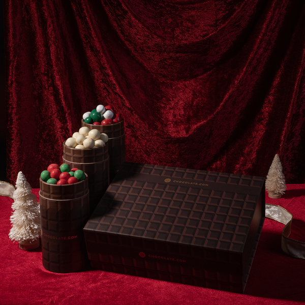 Holiday Chocolate Gems  - 3 Tube Gift Box