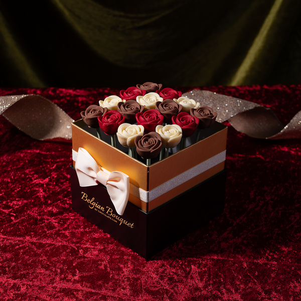 Holiday Belgian Bouquet™ Chocolate Roses