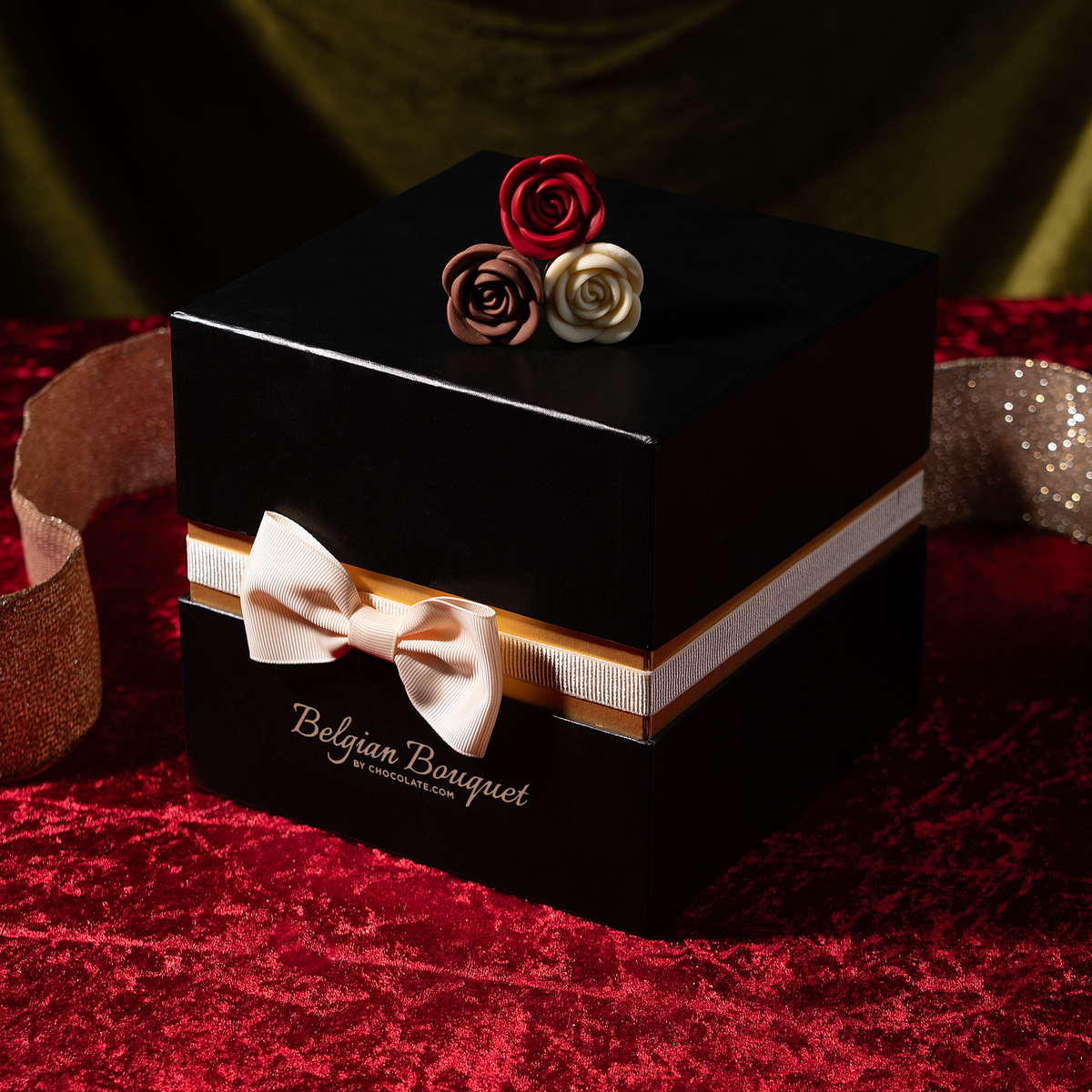 Holiday Belgian Bouquet™ Chocolate Roses