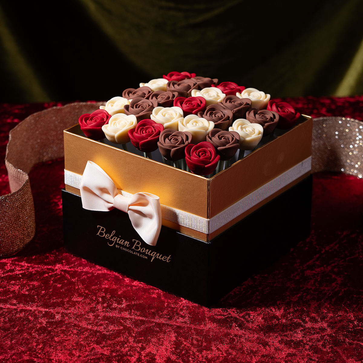 Holiday Belgian Bouquet™ Chocolate Roses
