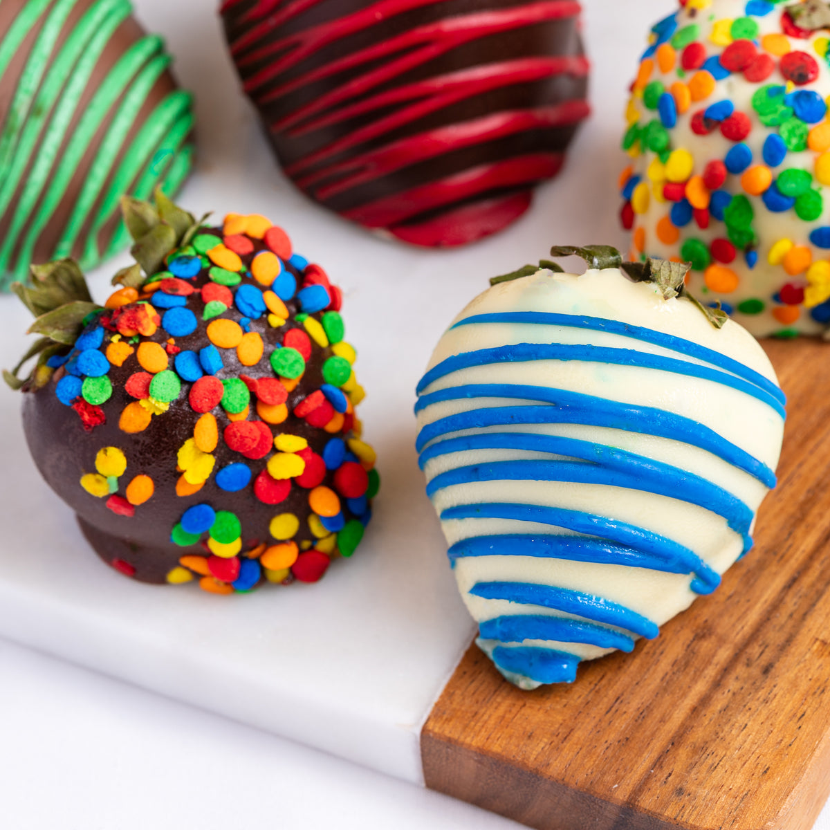 Hand-Dipped Celebration Belgian Chocolate Strawberries