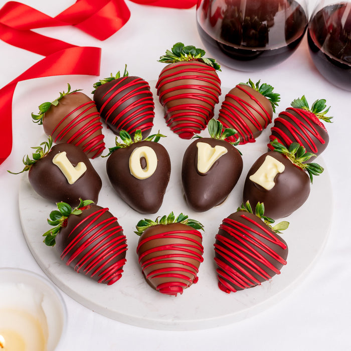Love You Berry Much Hand-Dipped Belgian Chocolate Strawberries