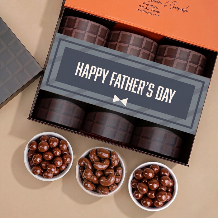 Father's Day Milk Chocolate Gems - 3 Tube Gift Box