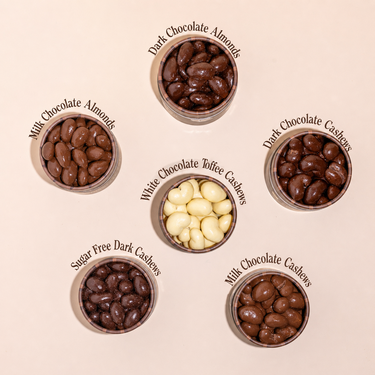Nut Lovers - 6 Tube Sampler Gift Box