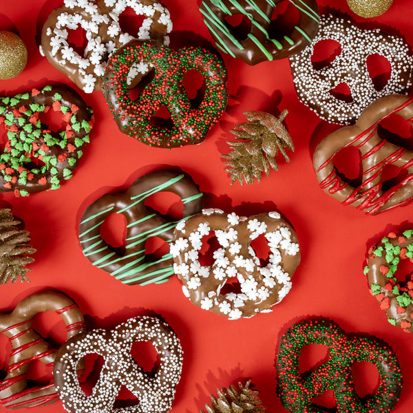 ‘Tis the Season Belgian Chocolate Covered Pretzels