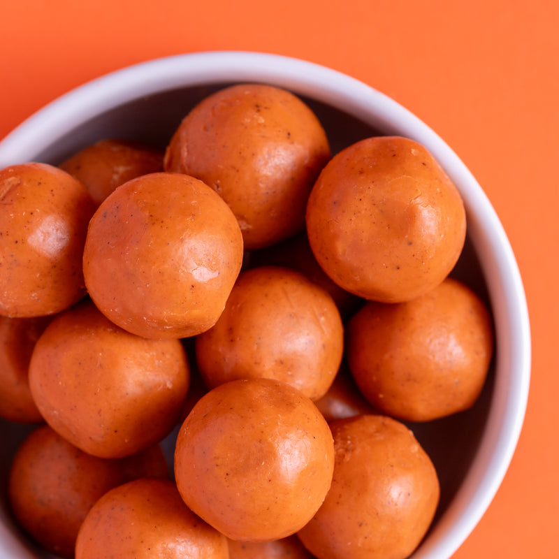 Pumpkin Spice Malted Milk Balls