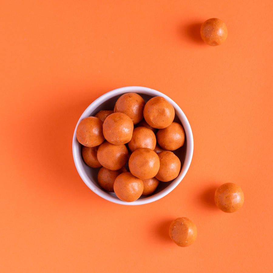 Pumpkin Spice Malted Milk Balls