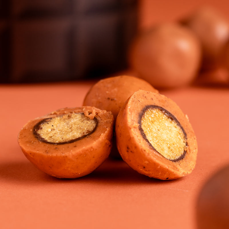 Pumpkin Spice Malted Milk Balls