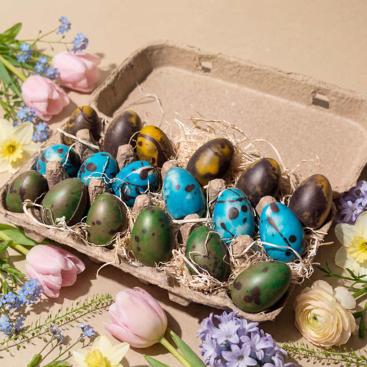 Handcrafted Chocolate Easter Eggs