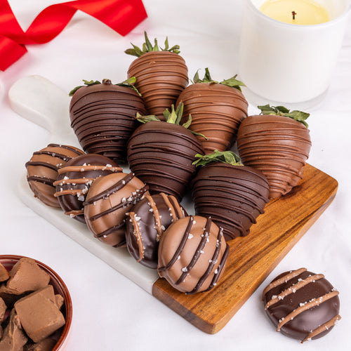 Hand-Dipped Strawberries & Sea Salt Caramel Oreos®