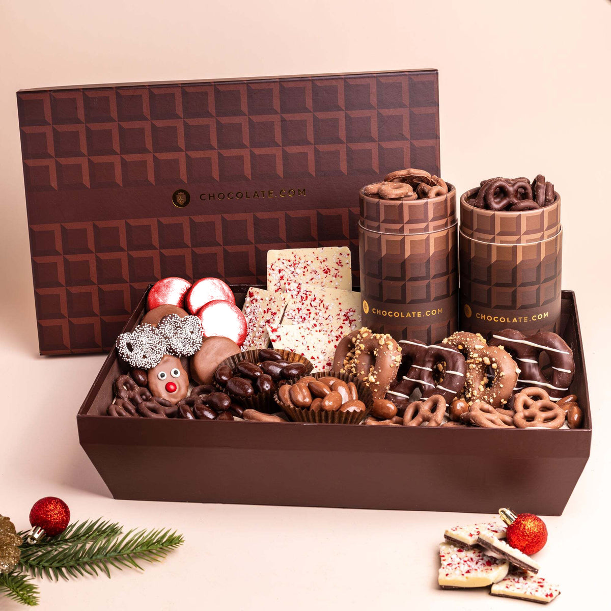 Happy Holiday Belgian Chocolate Basket