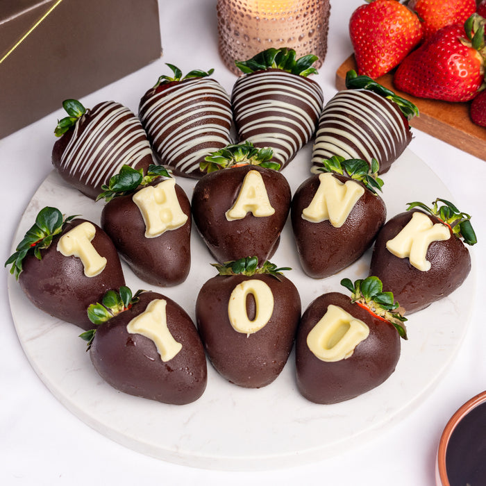 Thank You Hand-Dipped Belgian Strawberries