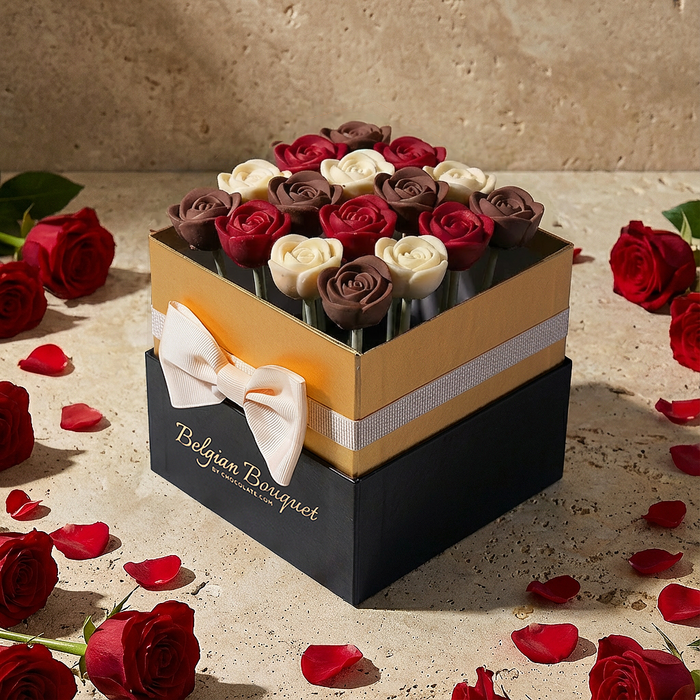 Classic Belgian Bouquet™ Chocolate Roses