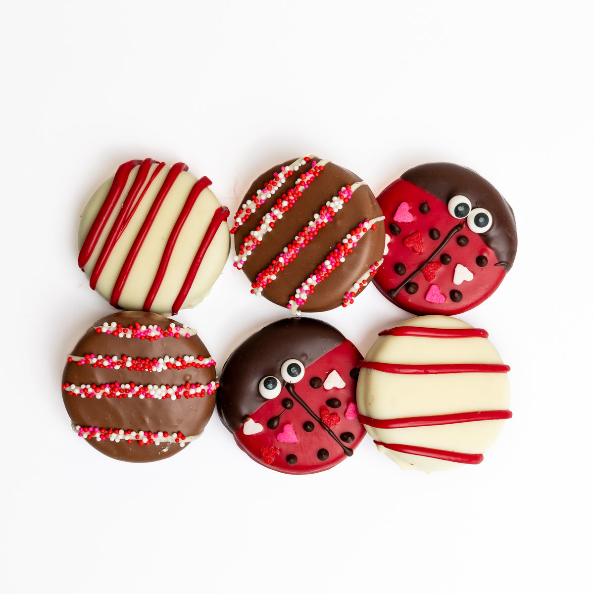 Valentine's Day Hand-Dipped Belgian Chocolate Strawberries & Love Bug Oreos