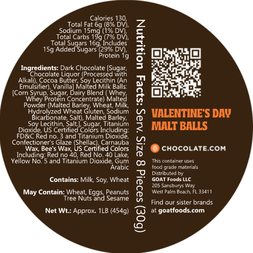 Valentine's Day Malt Balls