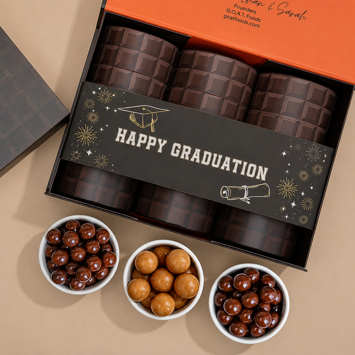 Happy Graduation Chocolate Gems - 3 Tube Gift Box
