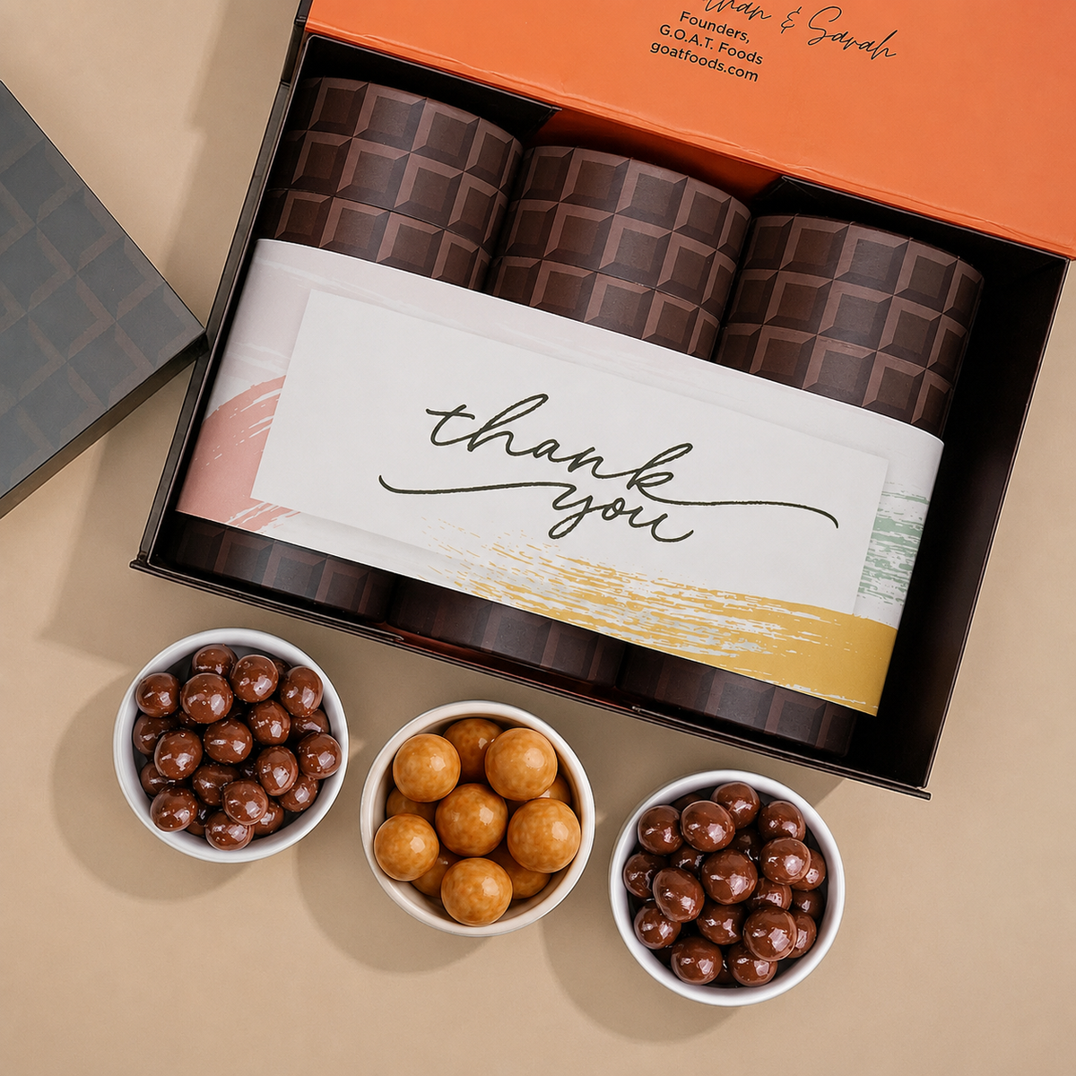 'Thank You' Chocolates - 3 Tube Gift Box